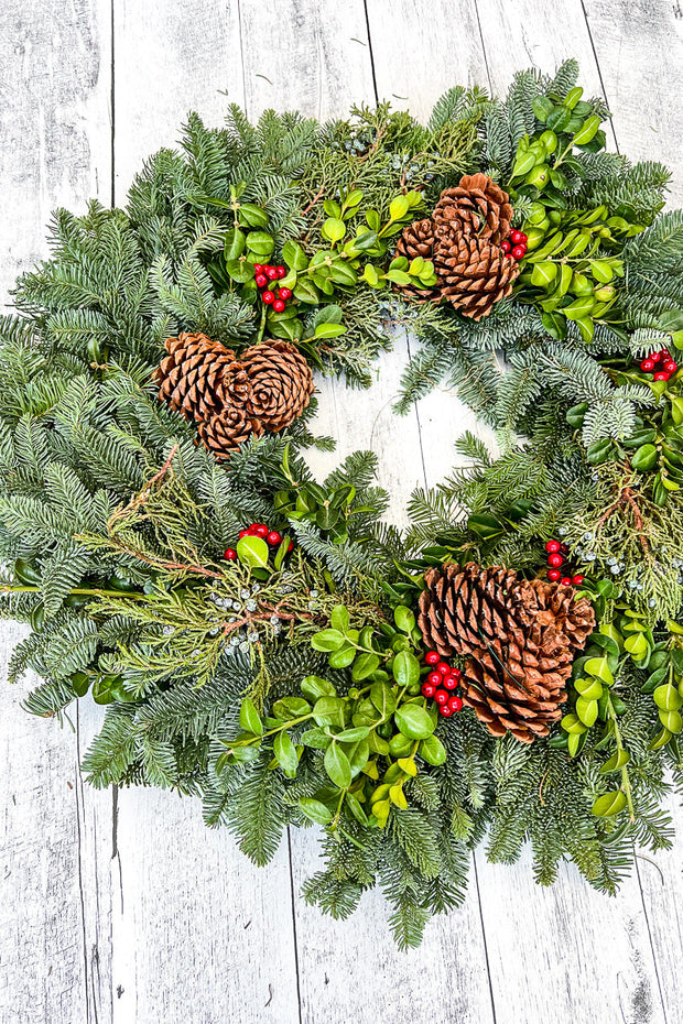 Wreath, Forest Elegance 26"