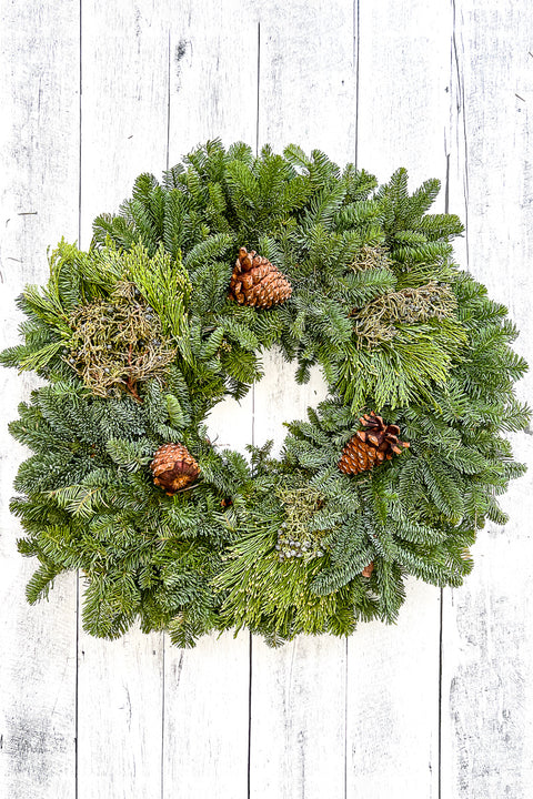 Wreath, Mixed Noble Fir 48"