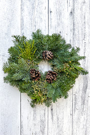 Wreath, Mixed Noble Fir 12"