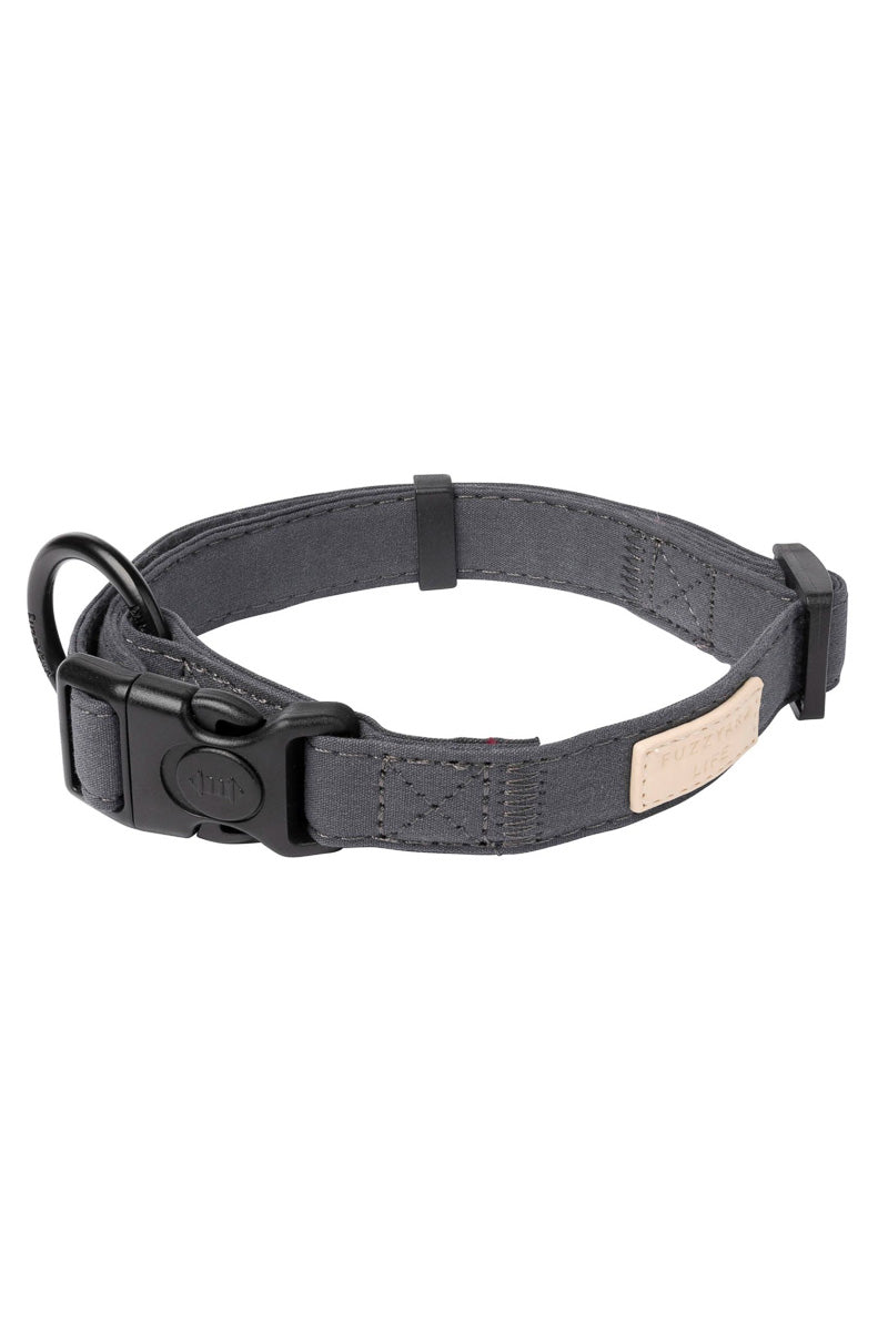 Fuzzyard Dog Collar Large Slate Grey