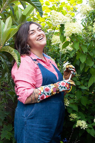 Womanswork Arm Saver Gloves Heirloom Garden Print Medium
