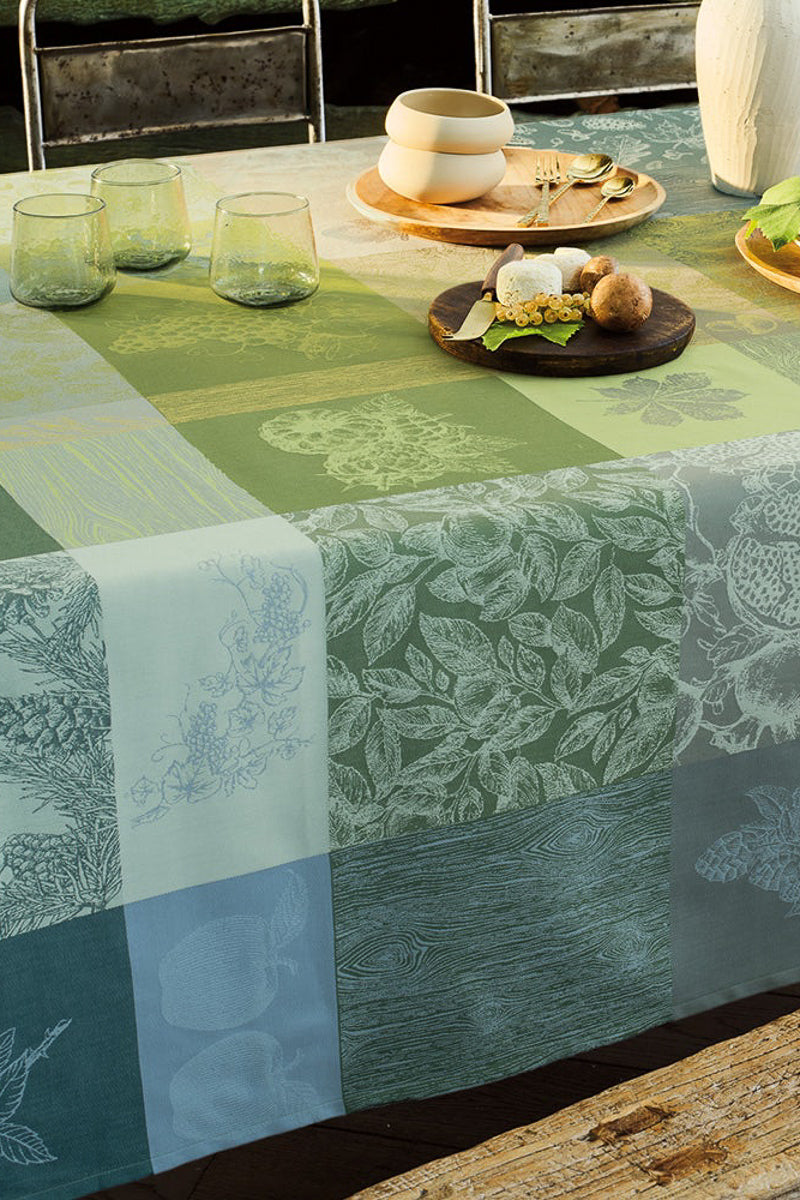 Garnier-Thiebaut Mille Automnes Tablecloth 71"x98" Mousse