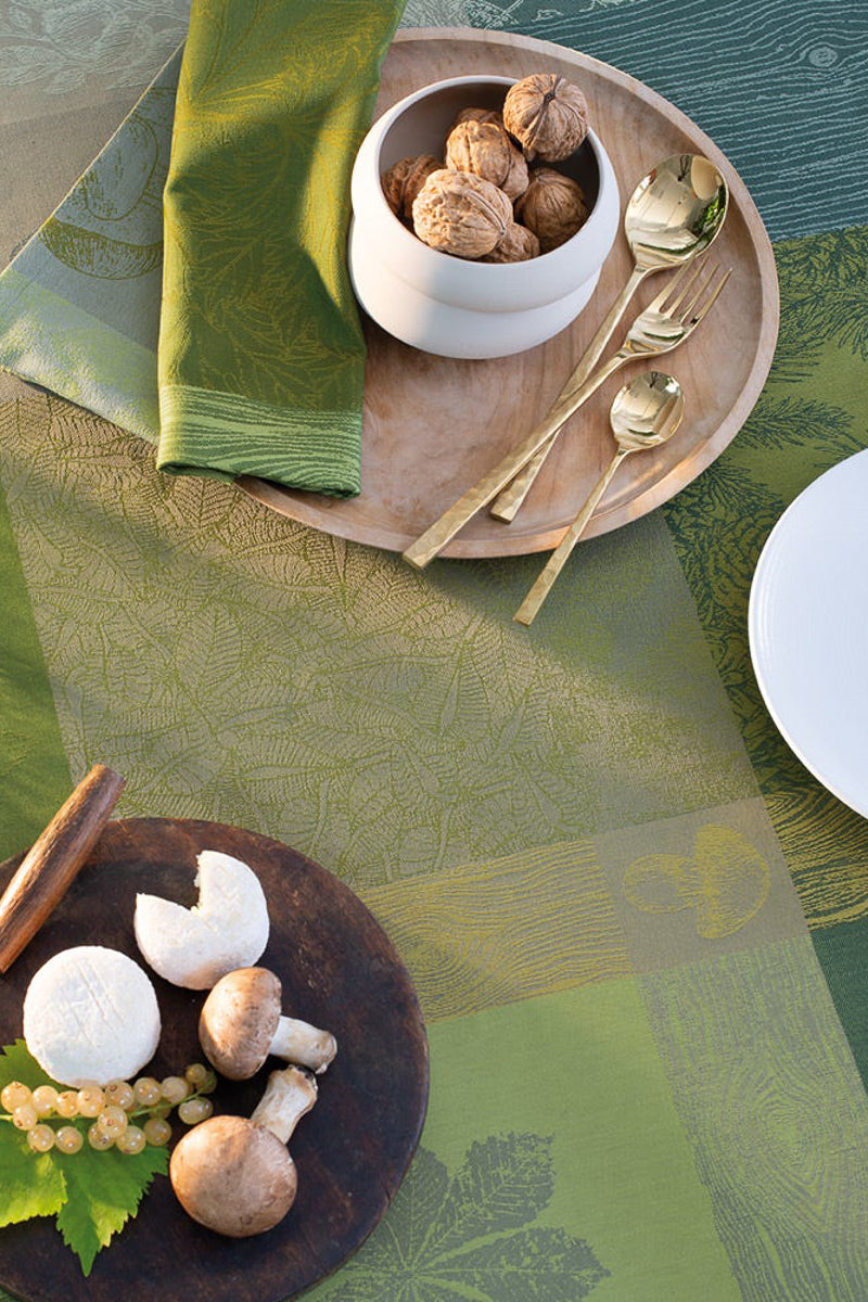 Garnier-Thiebaut Mille Automnes Tablecloth 71"x98" Mousse