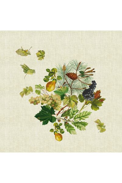 Garnier-Thiebaut Mille Delices Boises Naturel Tablecloth 61" x 102"