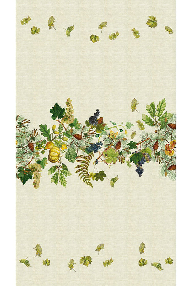 Garnier-Thiebaut Mille Delices Boises Naturel Tablecloth 61" x 89"