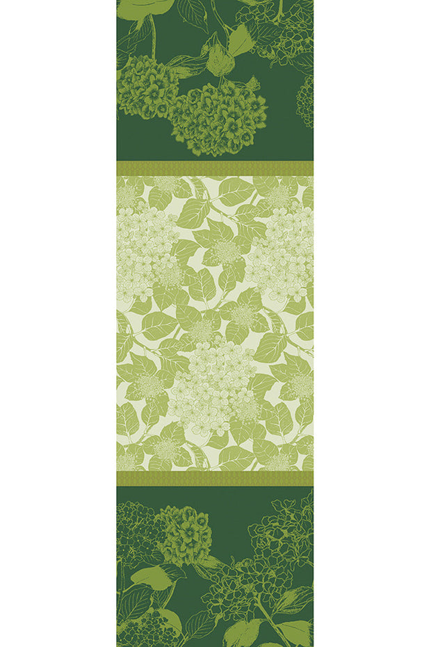 Garnier-Thiebaut Mille Hortensia Vert Tablecloth 69" x 98"