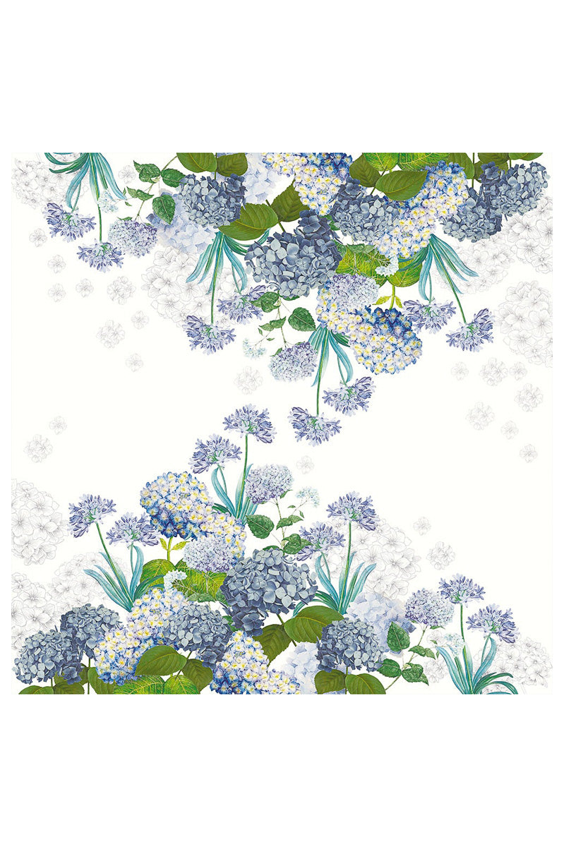 Garnier-Thiebaut Jardin De Bretagne Tablecloth 67"x67" Bleu