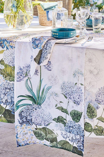 Garnier-Thiebaut Tablecloth Jardin De Bretagne Bleu Tablecloth 67" x 89"