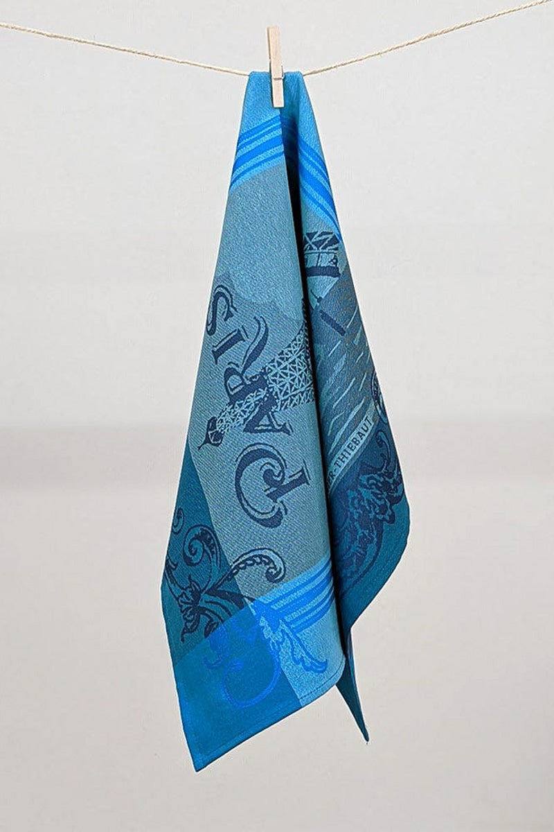 Garnier-Thiebaut Paris Seine Turquoise Kitchen Towel