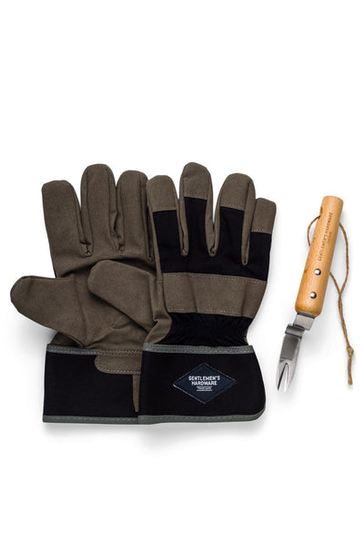 SET LEATHER GLOVES/ROOT LIFTER
