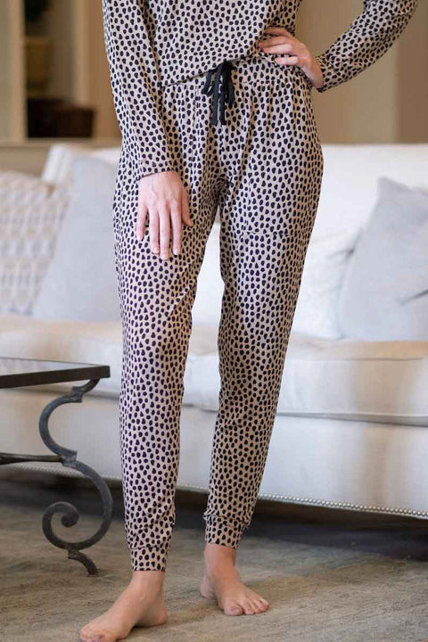 PANTS, CHEETAH JOGGER XS