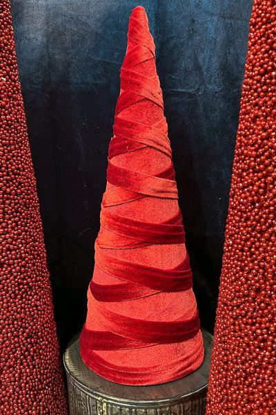 Velvet Cone Tree Red Large