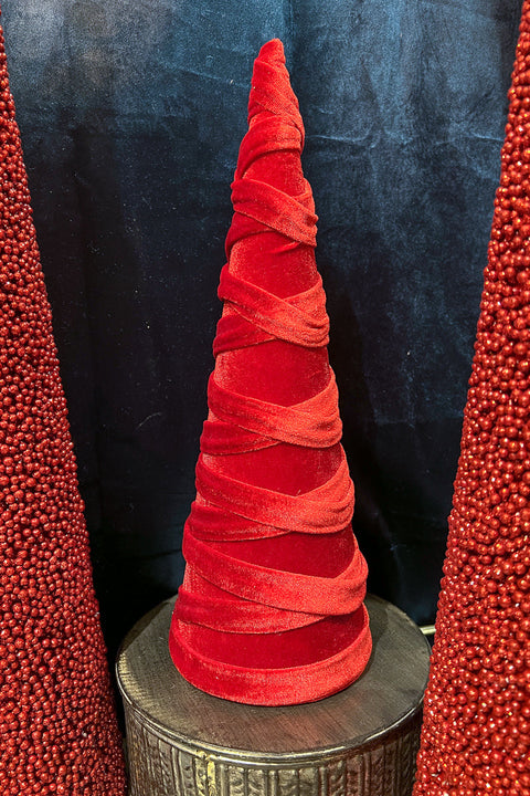 VELVET CONE TREE RED MD