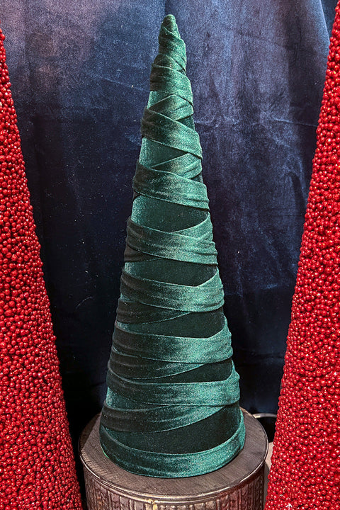 Velvet Cone Tree Green Large