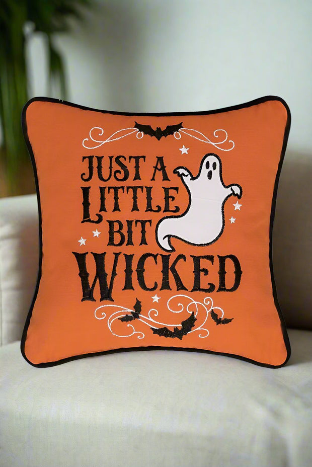 Little Bit Wicked Ghost Pillow