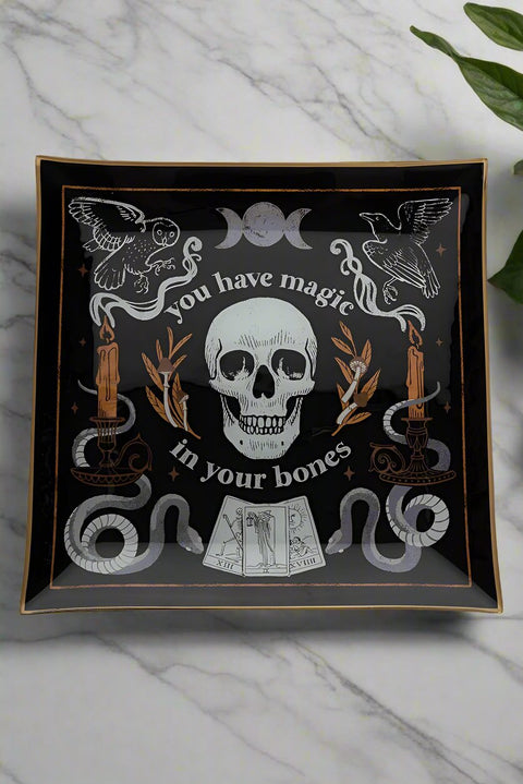 Magic in Your Bones Slump Glass Tray