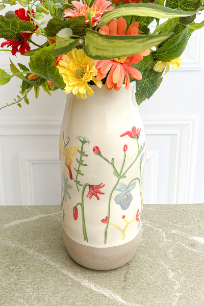 Vase, Flower Fields 5.75"X 12"