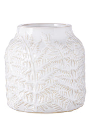 VASE LEAF EMBOSSED 7"