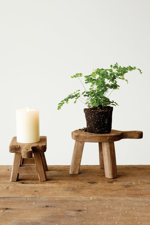 Square Wood Pedestal