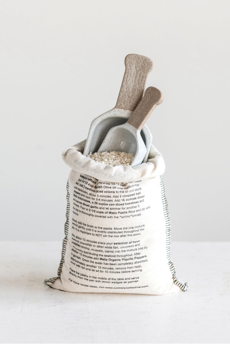 SCOOP, PORCELAIN WHITE SET/2