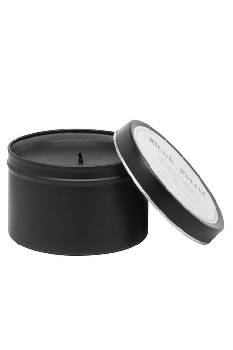 CANDLE, TIN BLACK FOREST