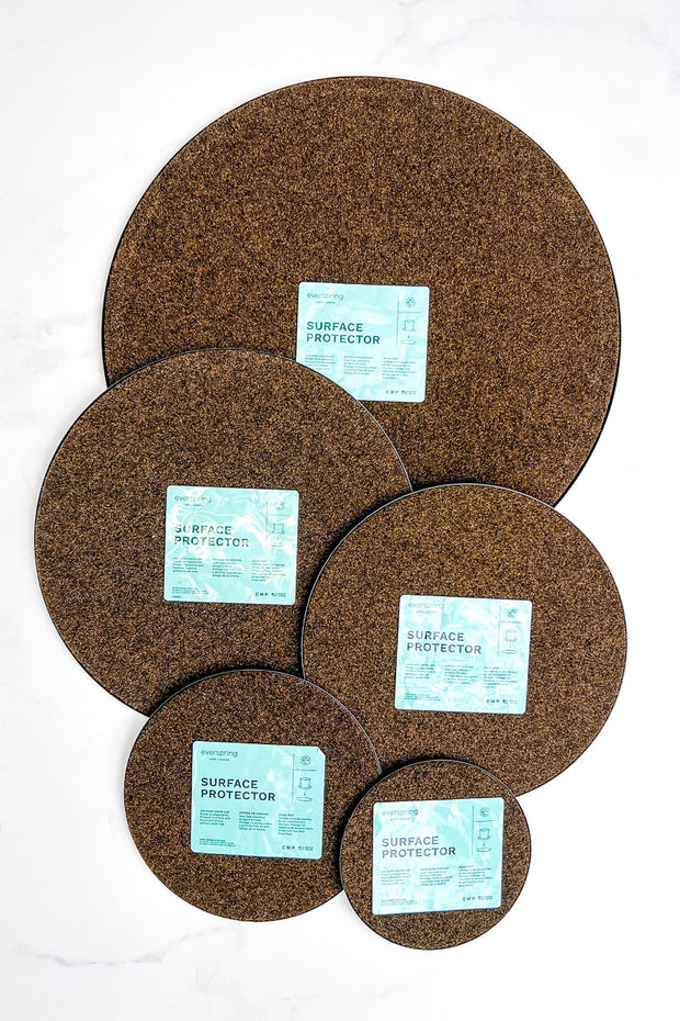 Fabric Surface Protector Plant Mat Brown 10"