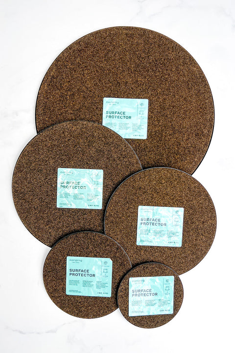Fabric Surface Protector Plant Mat Brown 14"
