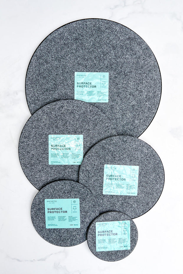 Fabric Surface Protector Plant Mat Grey 6"