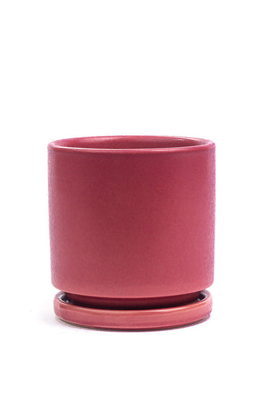 POT CYLINDER W/SR SANGRIA 6.25