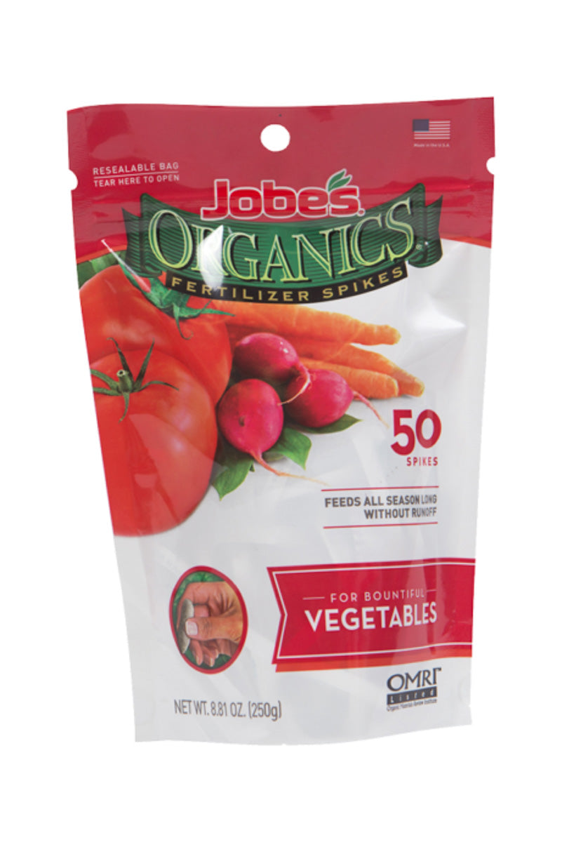 Jobe's Organic Vegetable Fertilizer Spikes 50 Pack