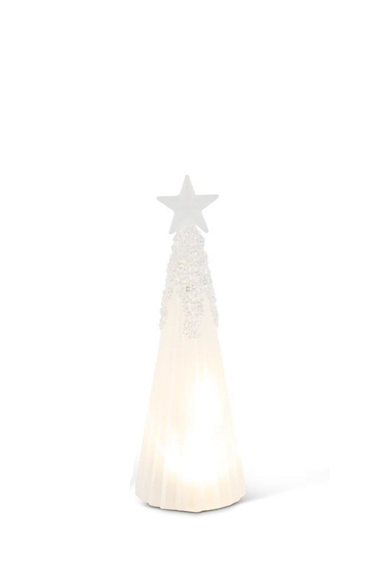 TREE LED RBBD GLS W/BEADS SM