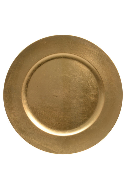 PLATE, CHARGER POLY GOLD 13"