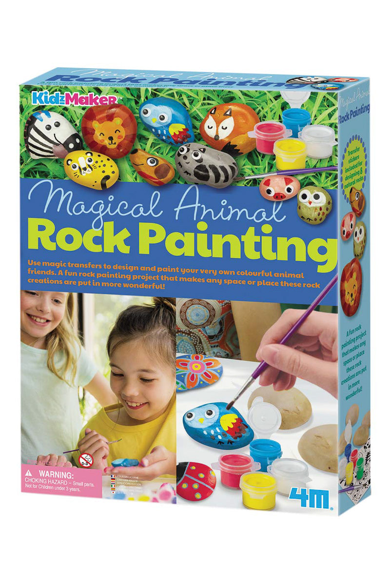 4M Craft Magical Animal Rock Painting