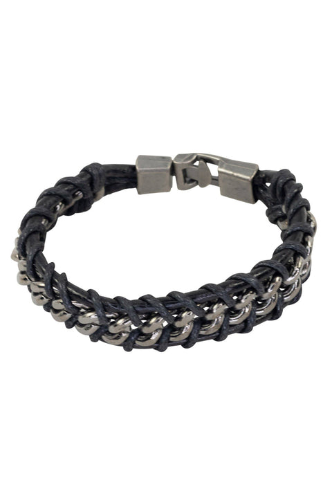 BRACELET, MENS KARMA BLACK