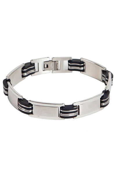 BRACELET, MENS STAINLESS