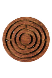 Classic Labyrinth Game-Hand Carved Wood