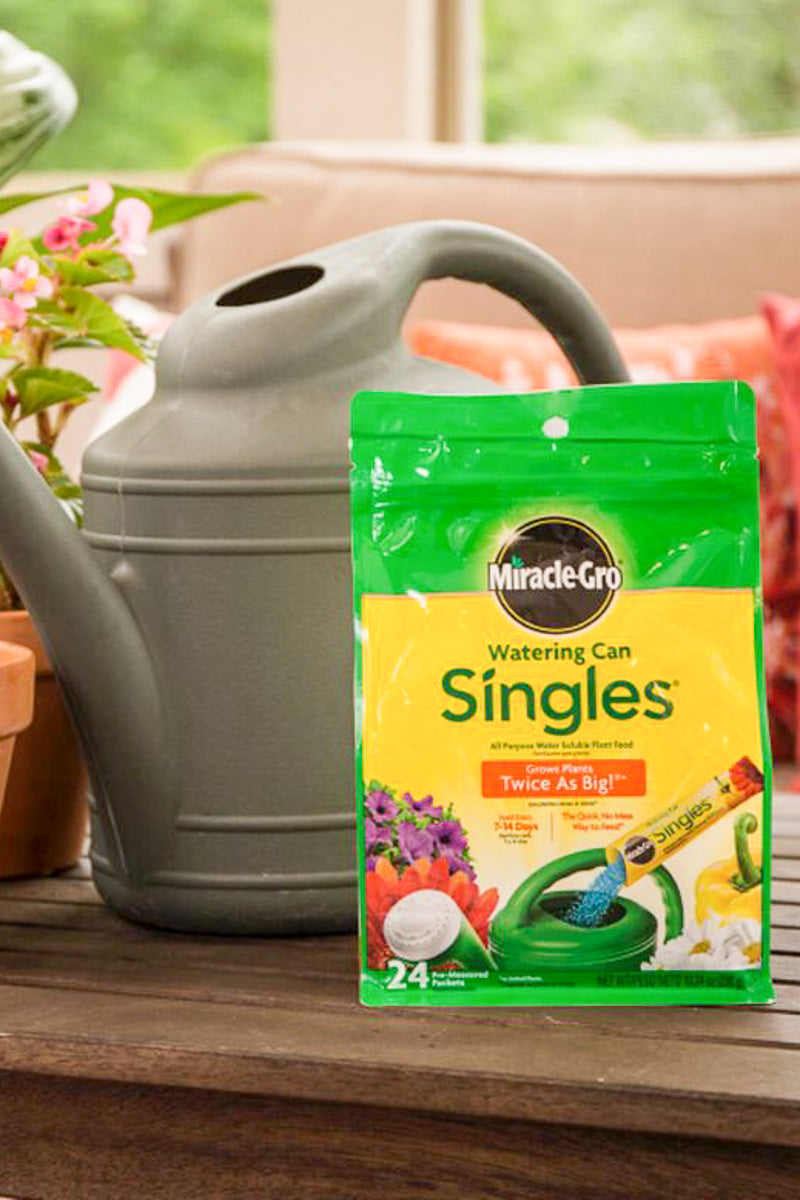 is miracle gro plant food a fertilizer Miracle-Gro Watering Can Singles All Purpose Water Soluble Plant Food – Chalet