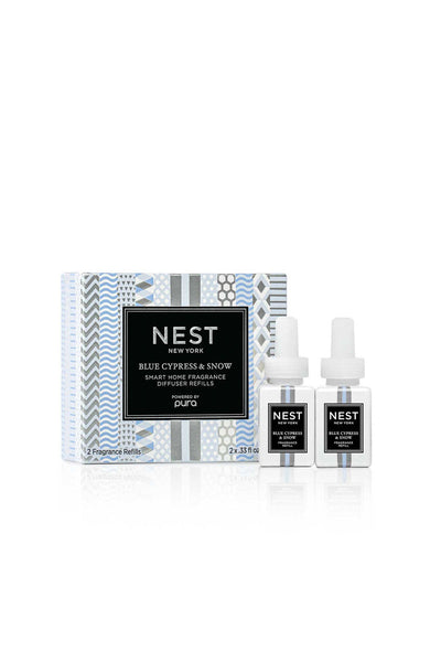 Nest x Pura Smart Home Fragrance Diffuser Refill Duo Blue Cypress & Snow