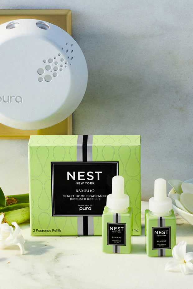 Nest x Pura Smart Home Fragrance Diffuser Refill Duo Bamboo
