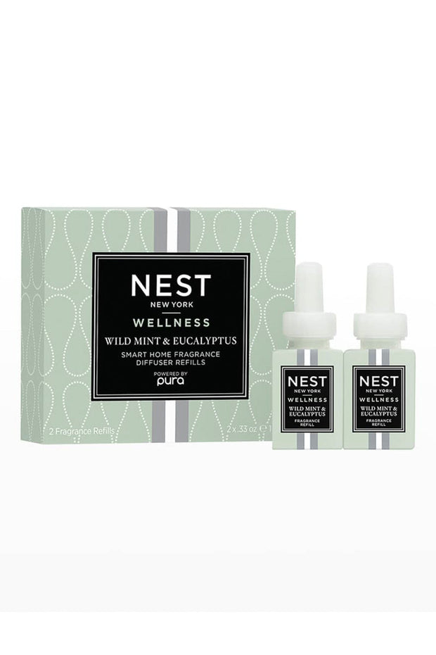 Nest x Pura Smart Home Fragrance Diffuser Refill Duo Wild Mint & Eucalyptus