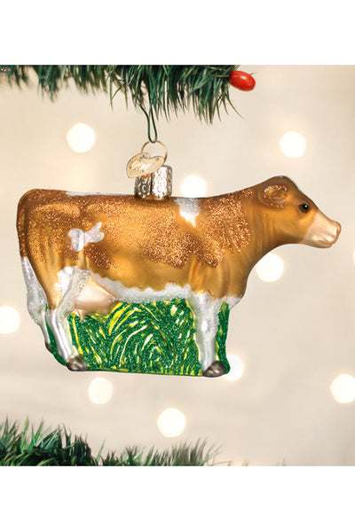 Brown Dairy Cow Ornament