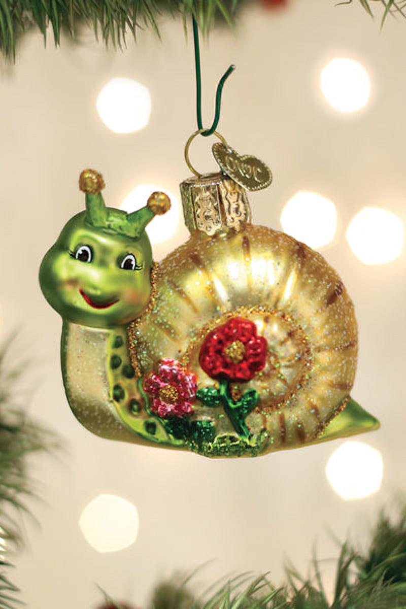 Smiley Snail Ornament