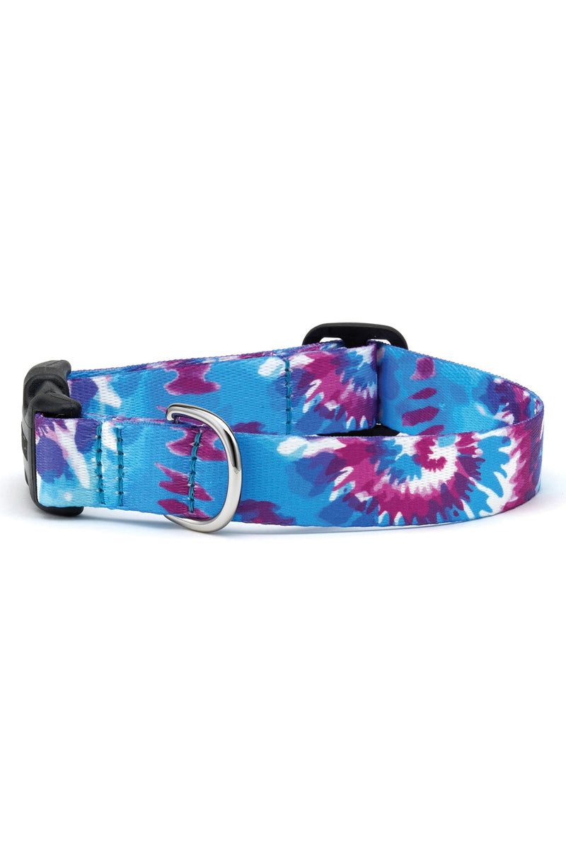 Up Country Tie Dye Dog Collar Small Narrow