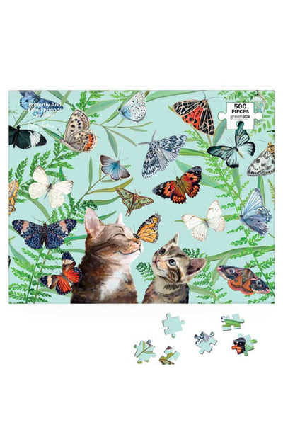 PUZZLE, BUTTERFLY AND KITTEN
