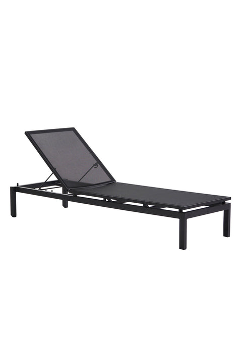 CHAISE, TOSCANA LOUNGER BK