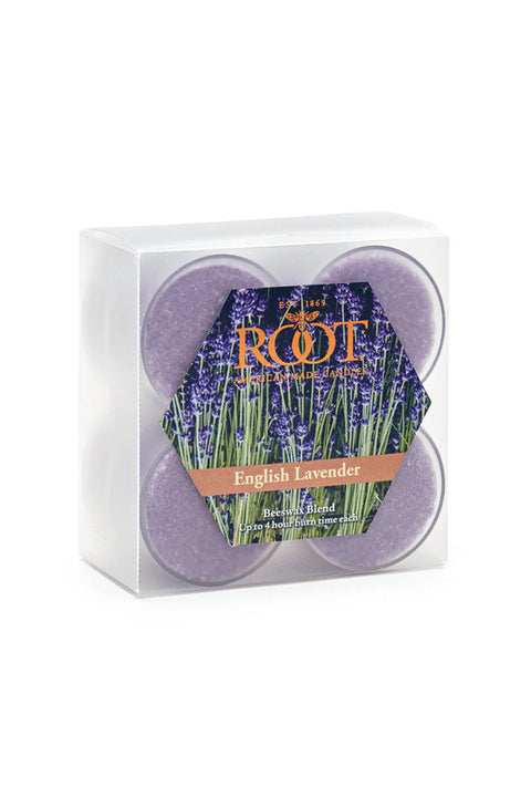 Root Tealights English Lavender Box of 8