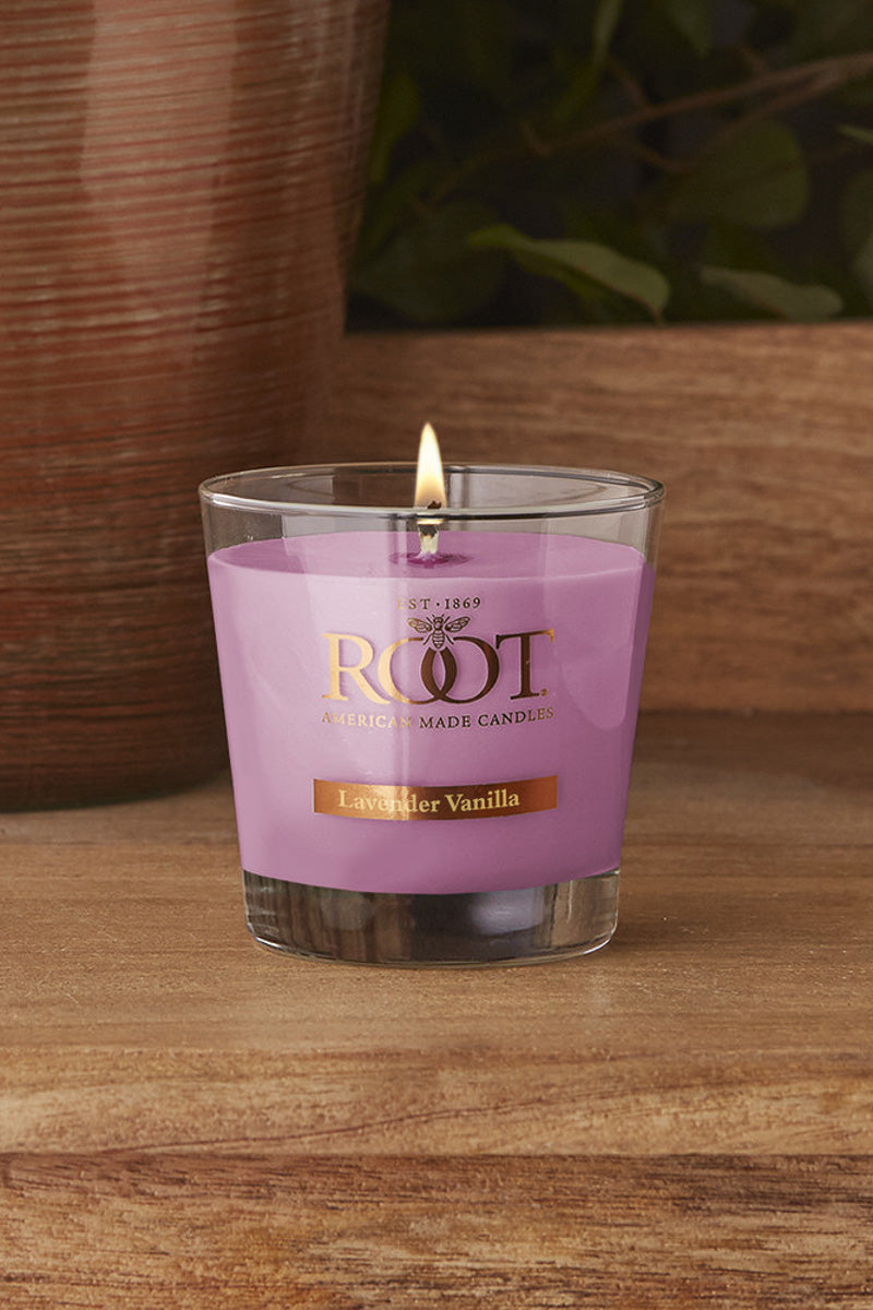 Root Candle Small Veriglass Lavender Vanilla