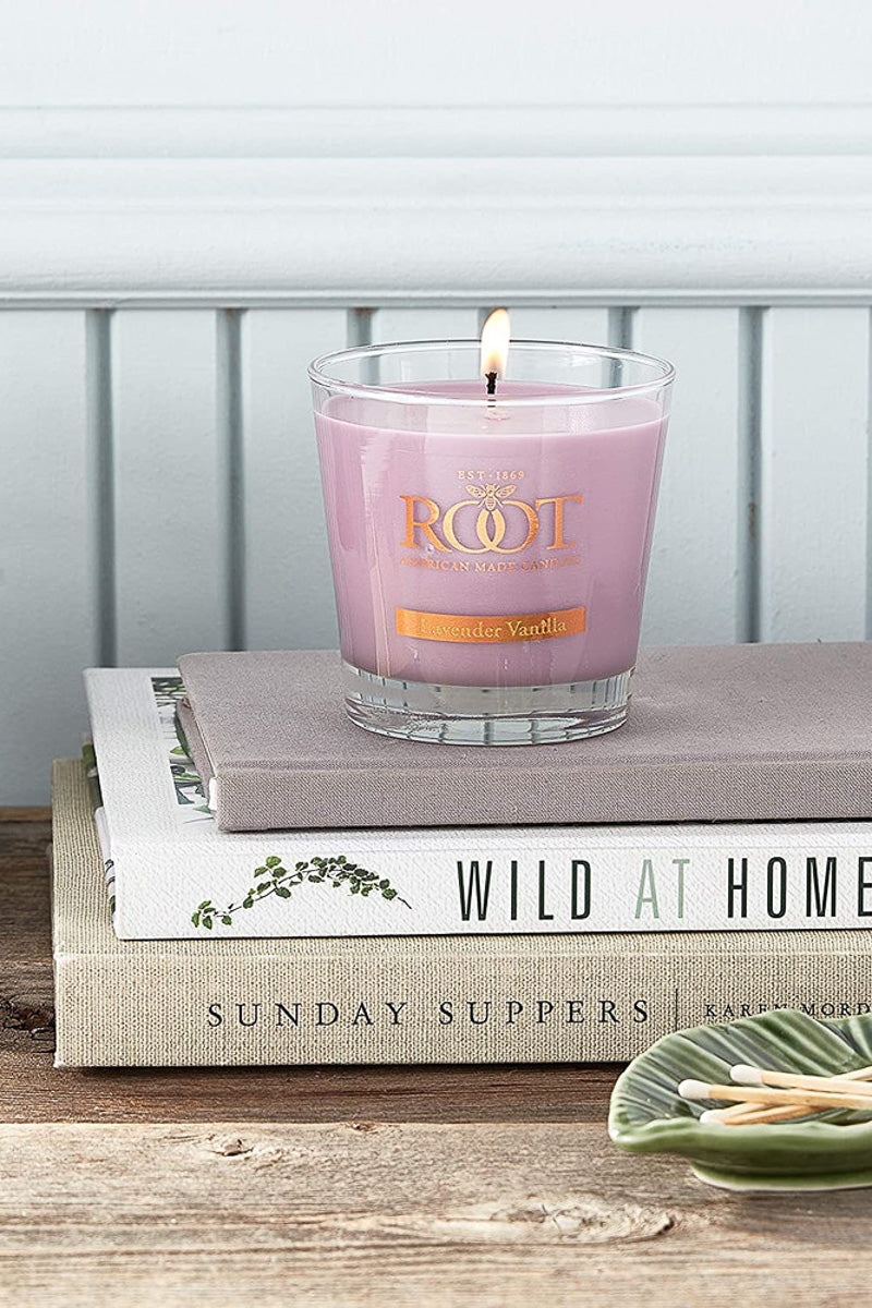 Root Candle Small Veriglass Lavender Vanilla