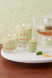 Root Candles Small Veriglass Tea Leaf & Honey