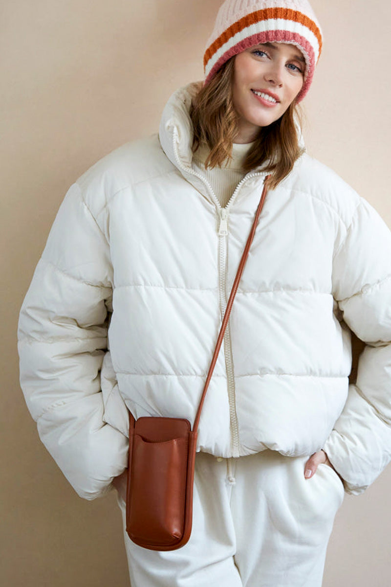 Shiraleah Charlotte Phone Cross Body Purse Saddle